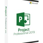 Microsoft Project 2019 Professional project management screen with milestones