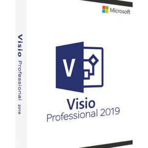 Microsoft Visio 2019 Professional interface displaying Gantt chart and task list.