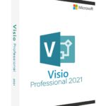 Microsoft Visio 2021 Professional project management screen with milestones.