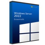 Windows Server 2022 Essentials interface showing network management and security tools.