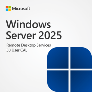 Windows Server 2022 RDS 50 User CAL license – Remote Desktop Services access for 50 users"